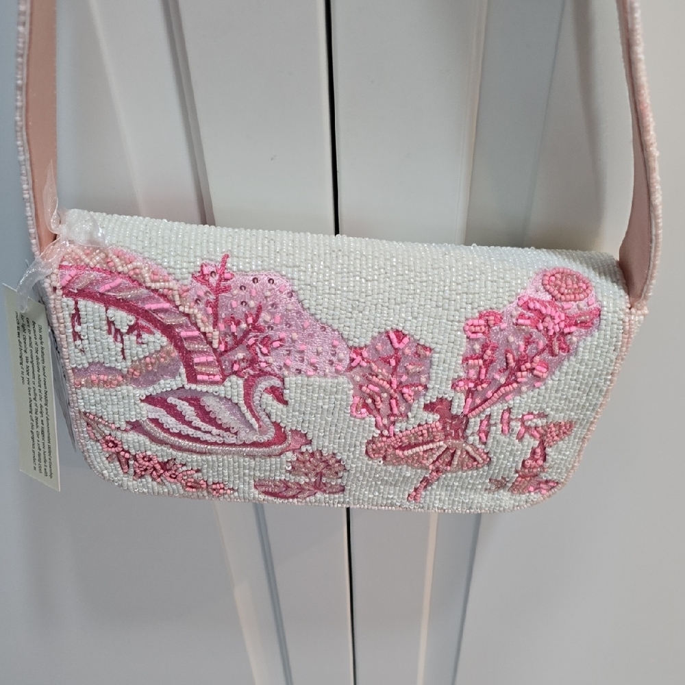 Pink Ballerina Beaded Women's Bag - Picture 6 of 8